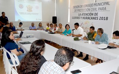 Abren Consejo Municipal de PC para atención a Lluvias y Huracanes 2018