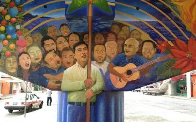 PRETENDEN BORRAR PARTE DEL MURAL BAJO EL PUENTE
