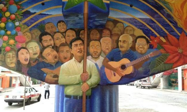 PRETENDEN BORRAR PARTE DEL MURAL BAJO EL PUENTE