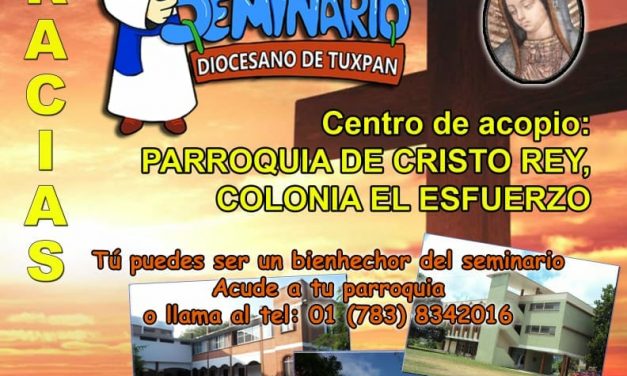 DONATÓN PARA EL SEMINARIO