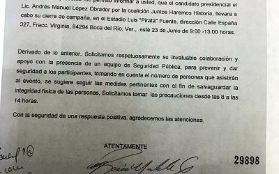 Falso que el Gobierno del Estado de Veracruz haya bloqueado el evento de cierre de campaña del partido MORENA, por el contrario, se les dieron todas las facilidades