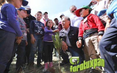 Participa el Gobernador Yunes Linares en la jornada de reforestación «Más pulmones para Veracruz»