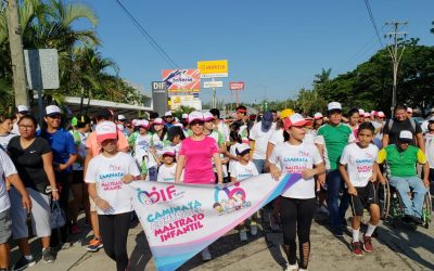 Se realizó caminata «No al maltrato infantil» con gran éxito