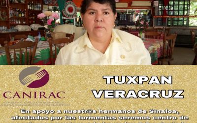 CANIRAC Tuxpan en Apoyo a Damnificados de Sinaloa