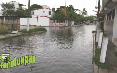 Lluvias Afectan Varias Colonias del Puerto de Tuxpan