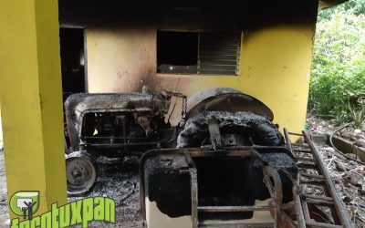 Incendio provocado Consume Casa en Comunidad La Joya