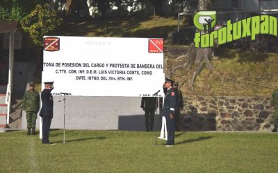 Nuevo Comandante Toma Protesta en el 39 Batallón