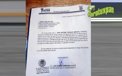 Gobierno municipal denunciará a quien o quienes resulten responsables de falsificar documentos oficiales