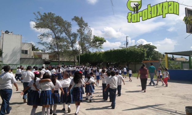 Escuelas de Tuxpan realizan simulacro de sismo