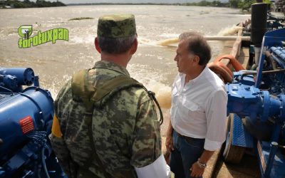 Recorre el Gobernador Yunes municipios de la zona sur del estado afectados por las intensas lluvias