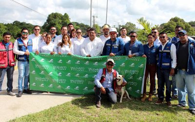 Alcalde da banderazo a reencarpetado asfáltico, entronque UV a Valle Alto
