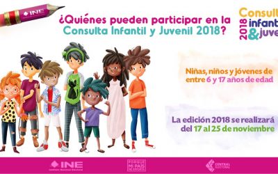 INE REALIZARÁ CONSULTA INFANTIL Y JUVENIL 2018