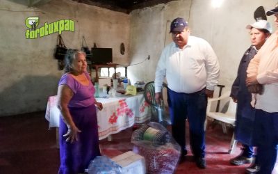Alcalde Juan Antonio Aguilar lleva Ayuda a Damnificados