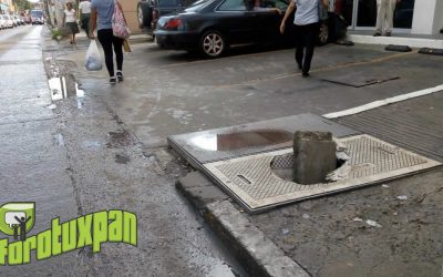 Tapa de Registro CFE rota en Pleno Centro