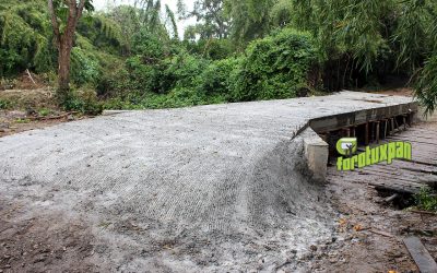 Gobierno municipal otorga apoyo para construcción de puente en la comunidad de Países Bajos