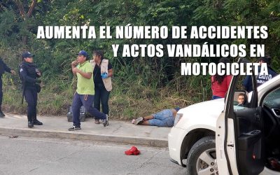 Aumenta el número de accidentes y actos vandálicos en motocicletas