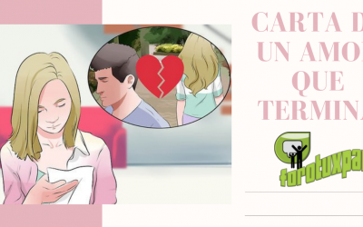 Carta de un amor que termina