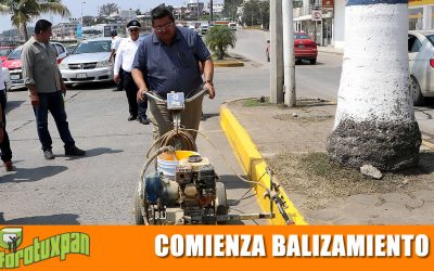 Comienzan trabajos de balizamiento en bulevares