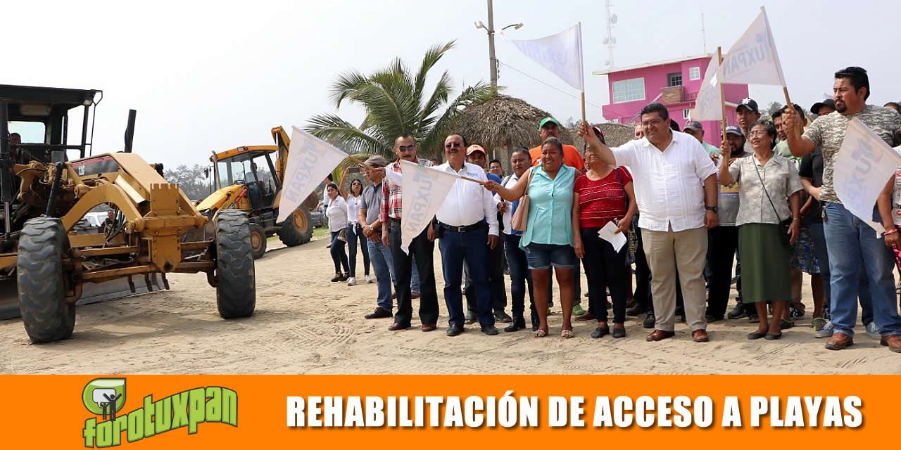 Banderazo de rehabilitación accesos a playas