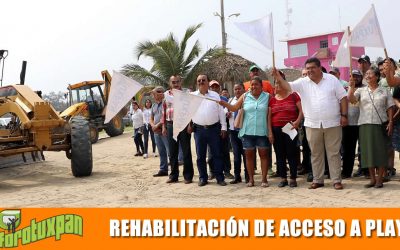 Banderazo de rehabilitación accesos a playas