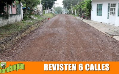 Revestimiento de seis calles en colonia Nuevo Amanecer