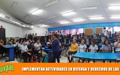 IMMTUX implementó actividades en defensa y derechos de las mujeres