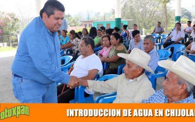 Banderazo para introducción de agua en Chijolar