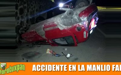 Accidente en la Manlio Fabio