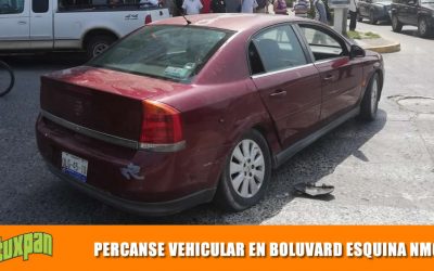 Percance vehicular sobre el boulevard