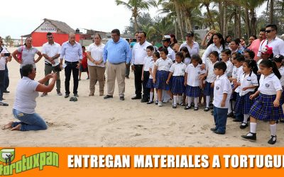 Entrega de materiales a campamentos tortugueros