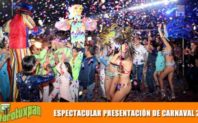 Espectacular presentación del elenco artístico del Carnaval Tuxpan 2019
