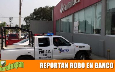 REPORTARON ROBO EN LA SUCURSAL SANTANDER