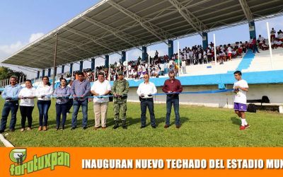INAUGURAN NUEVO TECHADO DEL ESTADIO MUNICIPAL