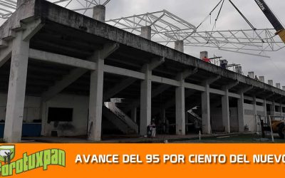 AVANCE DEL 95 POR CIENTO DEL NUEVO TECHADO