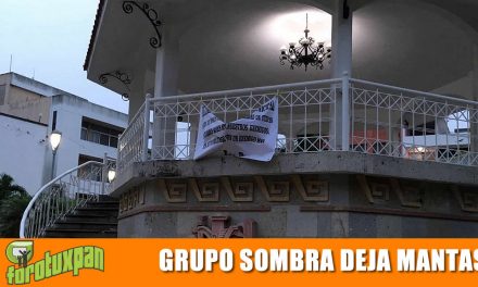 Grupo Sombra deja Mantas en la Ciudad