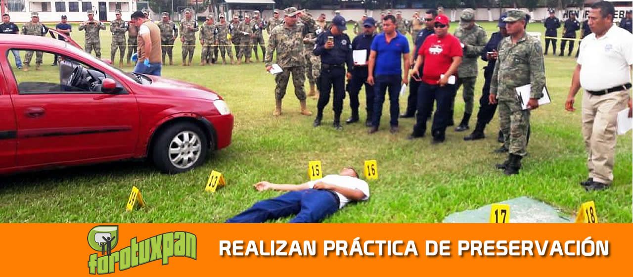 FGE, SEDENA Y SEMAR REALIZAN PRÁCTICA DE PRESERVACIÓN DE LA ESCENA DEL CRIMEN