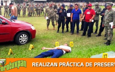 FGE, SEDENA Y SEMAR REALIZAN PRÁCTICA DE PRESERVACIÓN DE LA ESCENA DEL CRIMEN