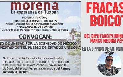 FRACASA EL BOICOT DEL DIPUTADO MARCO MEDINA PÉREZ