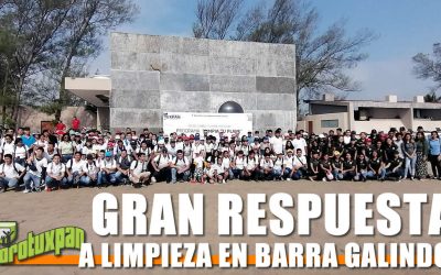 Gran respuesta a limpieza de playa Barra Galindo