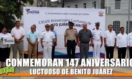 CONMEMORAN 147 ANIVERSARIO LUCTUOSO DE BENITO JUÁREZ