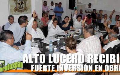 ALTO LUCERO RECIBIRÁ FUERTE INVERSIÓN EN OBRAS