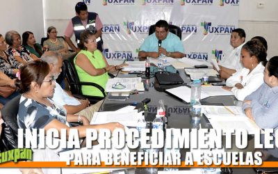INICIA PROCEDIMIENTO LEGAL PARA BENEFICIAR A ESCUELAS