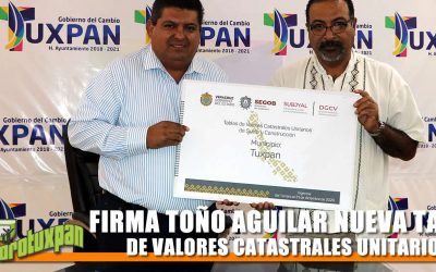FIRMA TOÑO AGUILAR NUEVA TABLA DE VALORES CATASTRALES