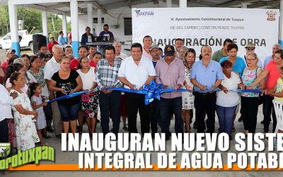 PRESIDENTE MUNICIPAL INAUGURA NUEVO SISTEMA AGUA
