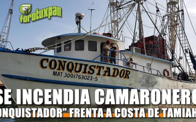 Camaronero queda a la deriva al Este de Tamiahua