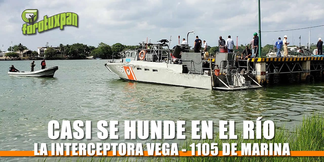 Casi se hunde Interceptora VEGA-1105 de Marina frente al Sector Naval