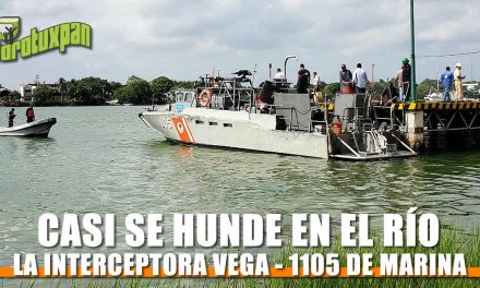 Casi se hunde Interceptora VEGA-1105 de Marina frente al Sector Naval