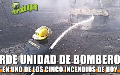 Arde Unidad de Bomberos