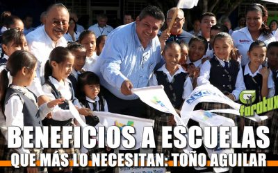 Beneficios a escuelas que más lo necesitan