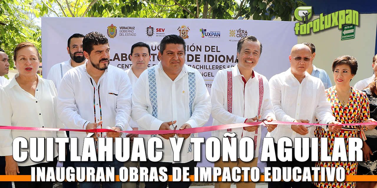 Gobernador y Presidente Municipal inauguran obras de impacto educativo